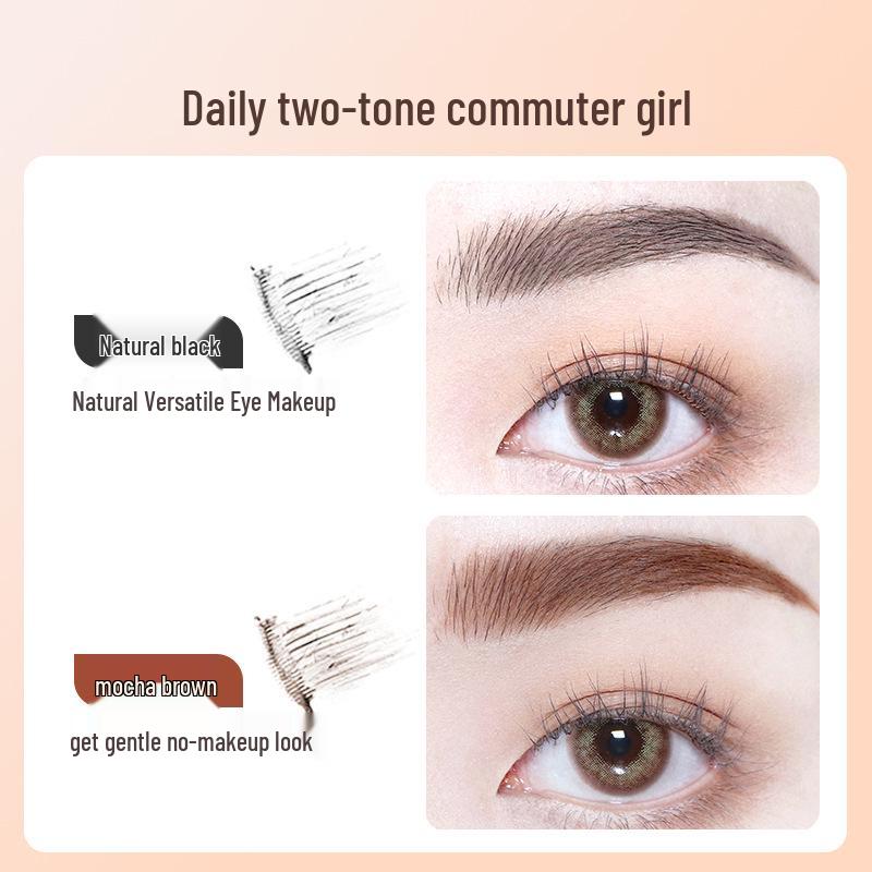MYG Two-in-One Mascara & Eyebrow Dye: Long-Lasting, Waterproof, Sweatproof, Easy Removal, Lengthening & Volumizing in Brown