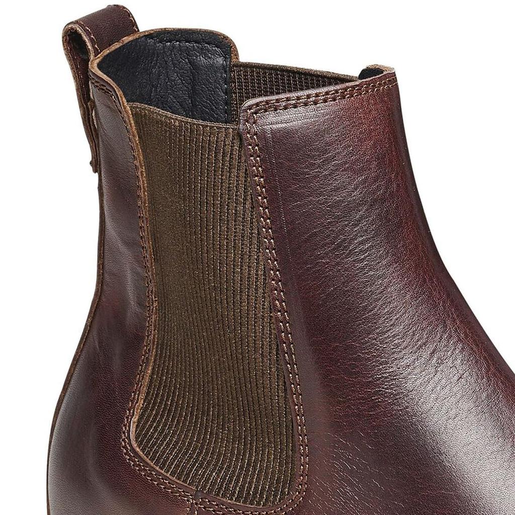 Birkenstock Highwood Slip On Men's Leather Boots Side Gore Regular Width Braun 1025718 Chocolate EU43