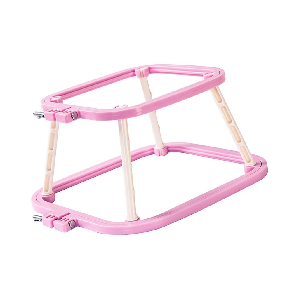 Embroidery Frame Lap Stand Art Crafts Easy to Install Hands Free Combo Durable Double Layer Cross Stitch Rack Embroidery Hoop