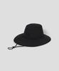 Binpolaegseseoli Men'S Rain Waterproof Wide Bucket Hat Black
