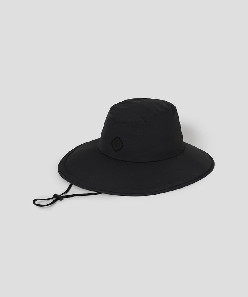 Binpolaegseseoli Men'S Rain Waterproof Wide Bucket Hat Black