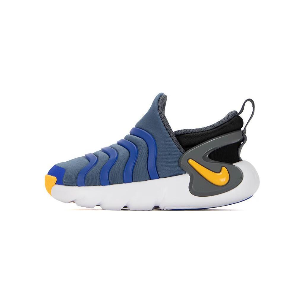 

Nike Dynamo GO BT Caterpillar Slip Resistant Cushioning Abrasion Resistant Low top Toddler Shoes Blue Gray DH3438-404 23.5