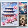 Scenery Printed Cross Stitch Kit DIY 11CT Embroidery Craft Set Home Decor