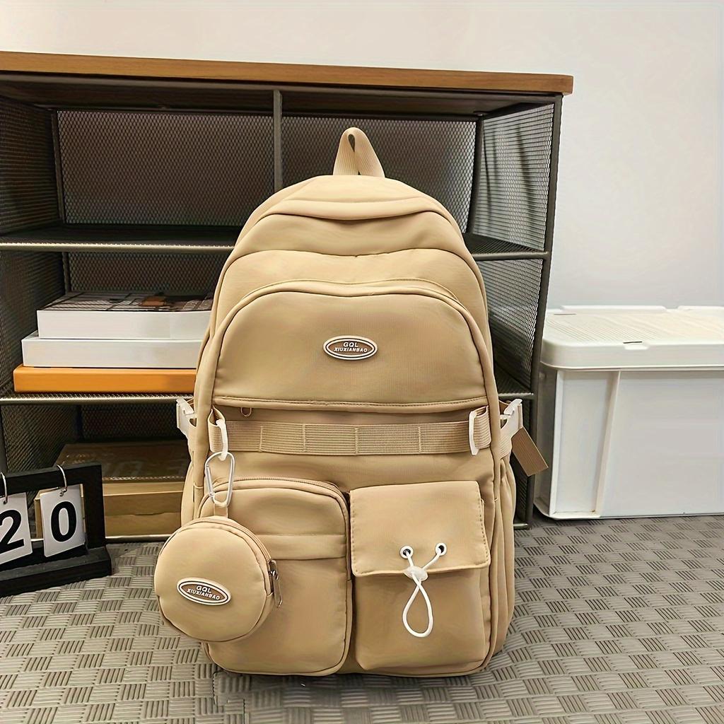 Backpack Simple Large Capacity Sports Travel Backpack Junior High School Leisure Backpack Tutorial Bag
