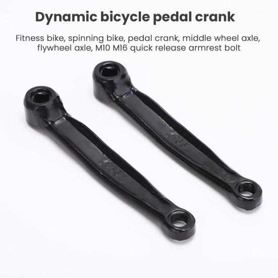 2 stk Sykkelpedal Krankarm Erstatning 165MM Kraftig Aluminiumslegering Universell Elektrisk Sammenleggbar Hybrid Terreng Landeveissykkel Krankarm