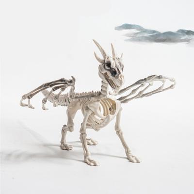 Adereços de Osso de Esqueleto de Animal de Halloween, Ornamentos Aterrorizantes, Decorações para Sala de Fuga e Casa Assombrada