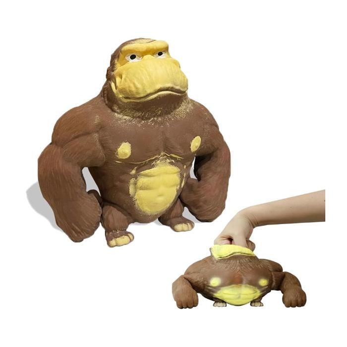 Squeeze Jouet, Figurine de Gorille Anti Stress, Anti Stress, Mignon Squeeze Animaux Jouets,Doux Squeeze Anti-Stress Jouets, Soulager