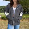 Women's Fashion Casual Long Sleeve Solid Color Hooded Sweatshirt Tops
