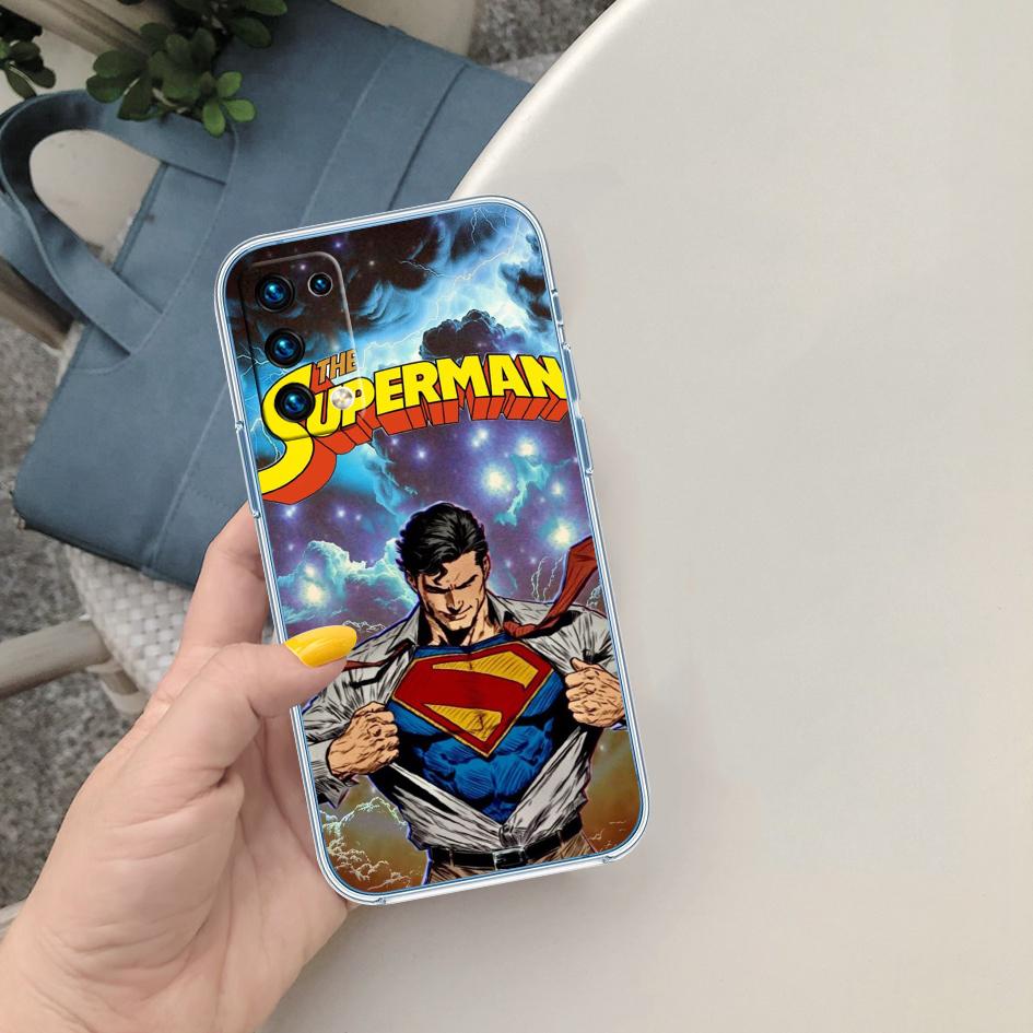 CJ106 Superman Transparent Phone Case for LG K22 K30 K40 K40S K41 K42 K50 K50S K51 K51S K52 K61 K62 K71 K92 Q60 Q61 V40 V50 V60