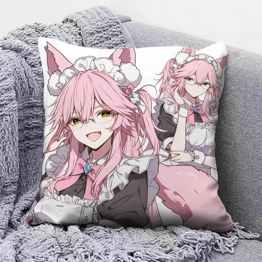 Tamamovitch Koyanskaya Tamamo No Mae Fate Pillow Covers Home Sofa Cushion Covers and Aecorative Custom