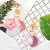 Candy Color Star and Moon Acrylic Keychain Pendant