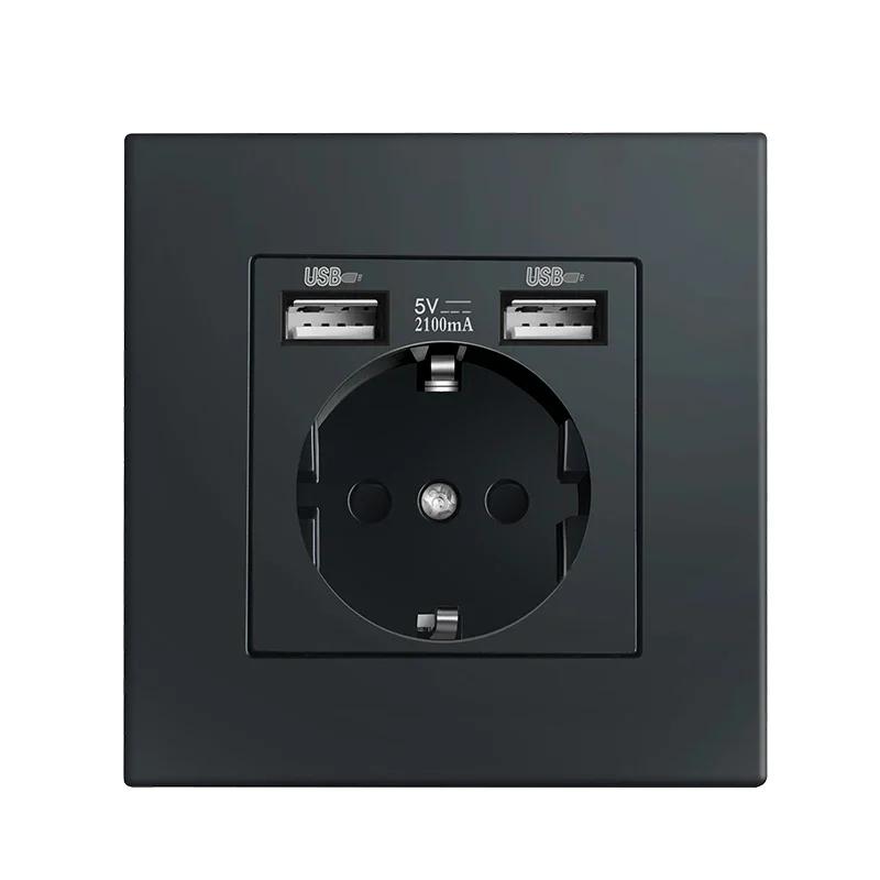Depoguye High quality retro European lamp switch socket, stainless steel brass toggle switch plate, household wall lamp switch