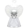 Plus Size, Halloween Vampire CO White Angel Costume, Holiday Party Show Elf Princess Women's Clothing
