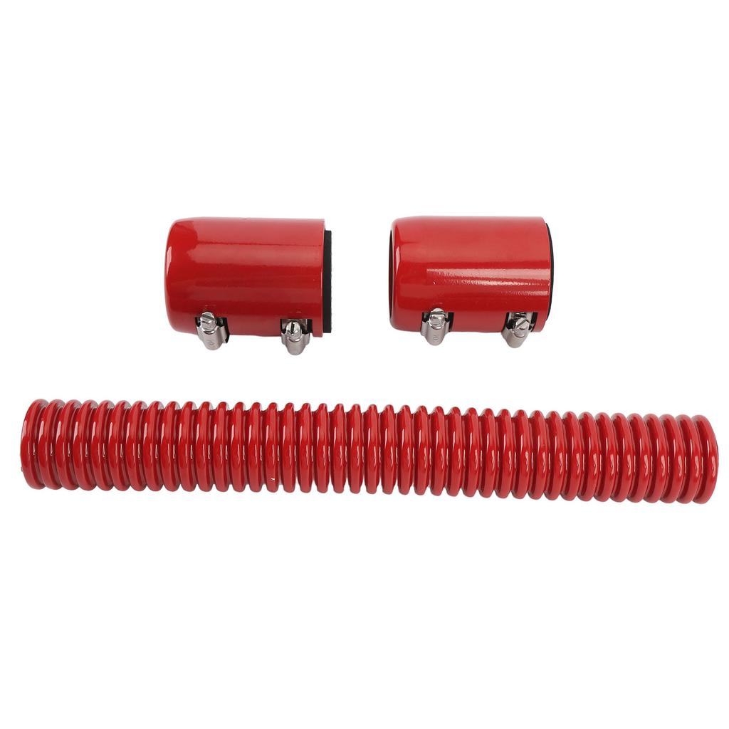 12in Coolant Radiator Hose Kit with Cap Stainless Steel Flexible Efficient Cooling Coolant Hose Kit