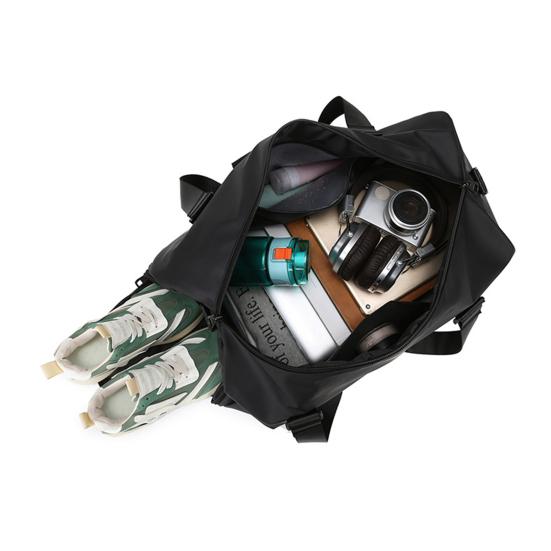 Unisex Duffle Bag Waterproof Gym Tote with Shoe Compartment Wet Pocket Carry on Weekender Duffel for Men Women Sports Travel Fitness