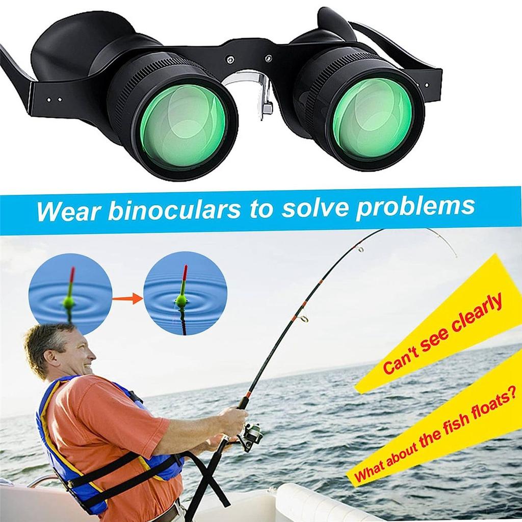 Fishing Binoculars For Outdoor Bird Watching, Fishing, Sports, Theater Professional Hands-free Glasses Hd Portable Telescope