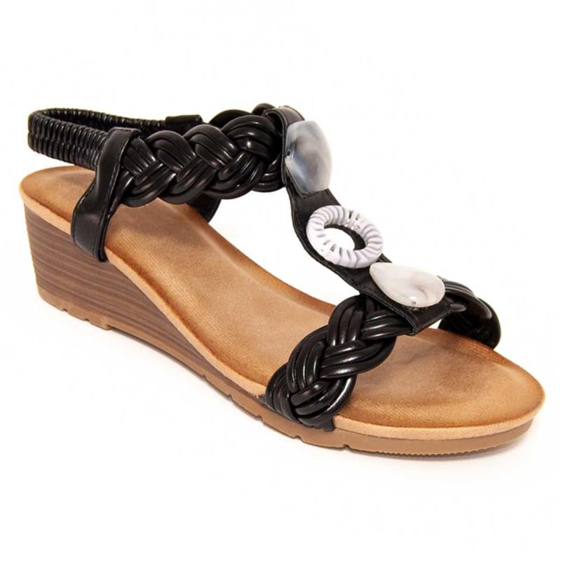 Sandalia De Cuña Para Mujer. Montevita Confoli 104964
