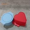 Heart And Circle Cake Pop Cutter Set 2-in-1 Plastic Cake Mold for Uniform Baking Cake Plunger Cutter