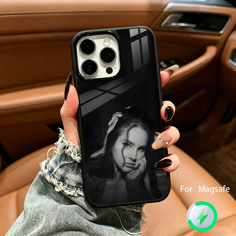 Vintage Singer Lana Del Rey Phone Case For IPhone17 16 15 14 13 12 11  Pro Max 16/15/14Plus Wireless Charger Cover Funda