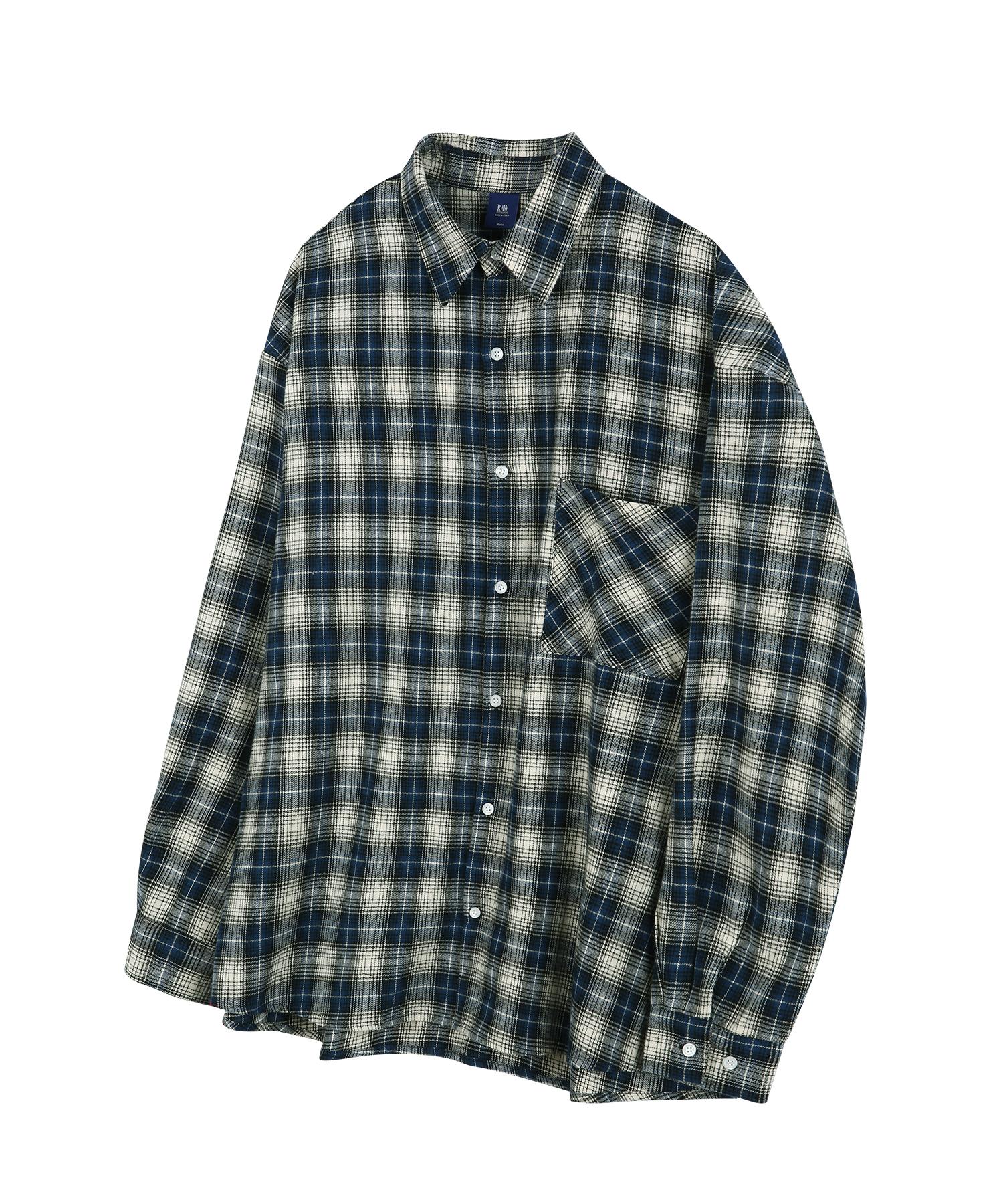 Row Lab Daddys Ombre Check Shirt - Blue L