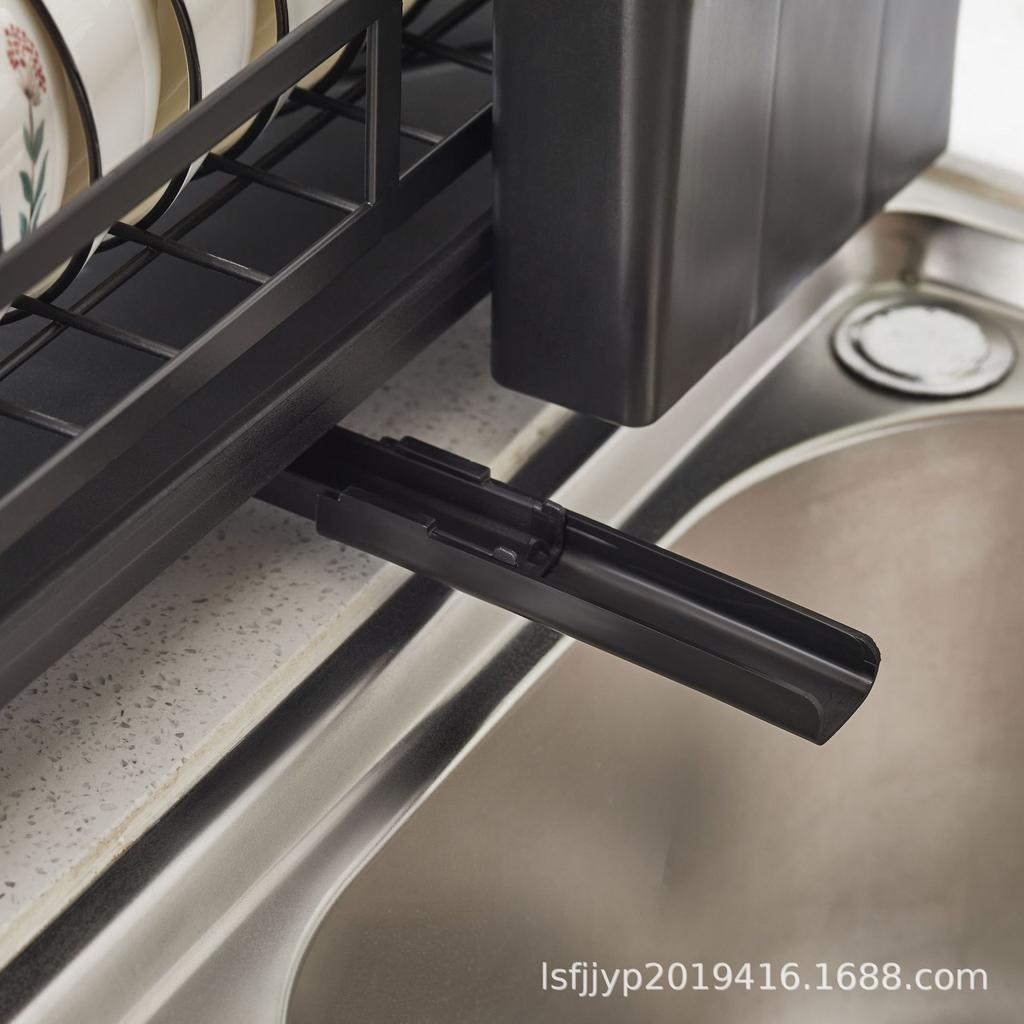 Küchenregal für Zuhause Multifunktional mit Essstäbchenhalter Spülbecken Arbeitsplatte Geschirrabtropfgestell Abtropfgestell