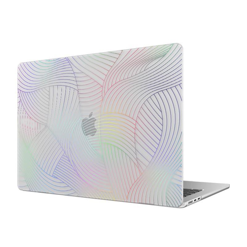 Hard Shell Laptop Case MacBook Air 13.6 15.3 Pro 14 16 Inch - Laser-Effect Holographic Design Protective Cover
