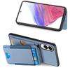 For Samsung Galaxy S25 Edge Case with Card Holder Kickstand Leather Back Cover
