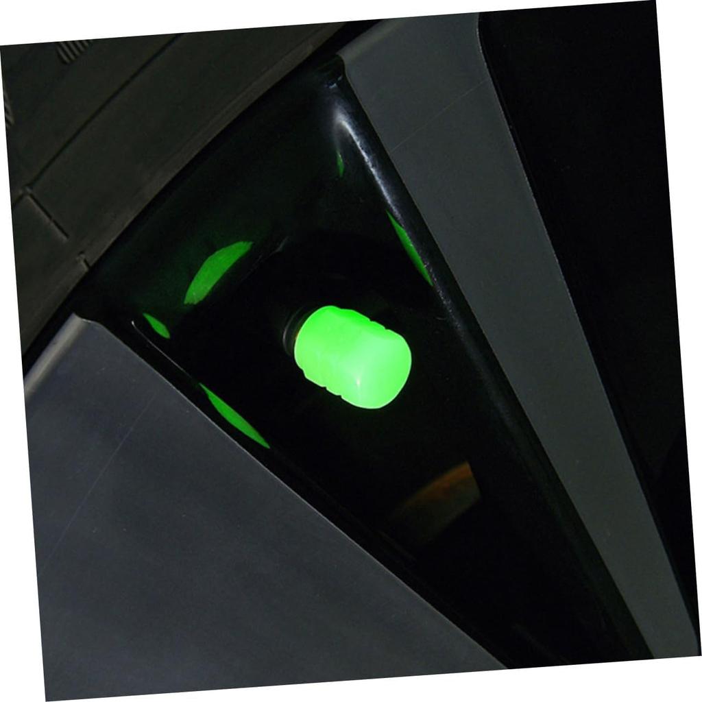 4 ks Svítící ventil na kolo Čepička ventilu pneumatiky Svítící čepička ventilu Motocykl Elektrické auto Vakuový