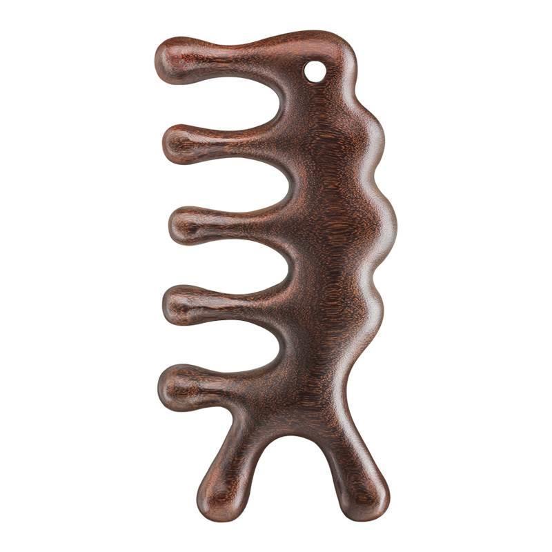 Genuine Sandalwood Cervical Lymphatic Massager & Hair Grow Comb