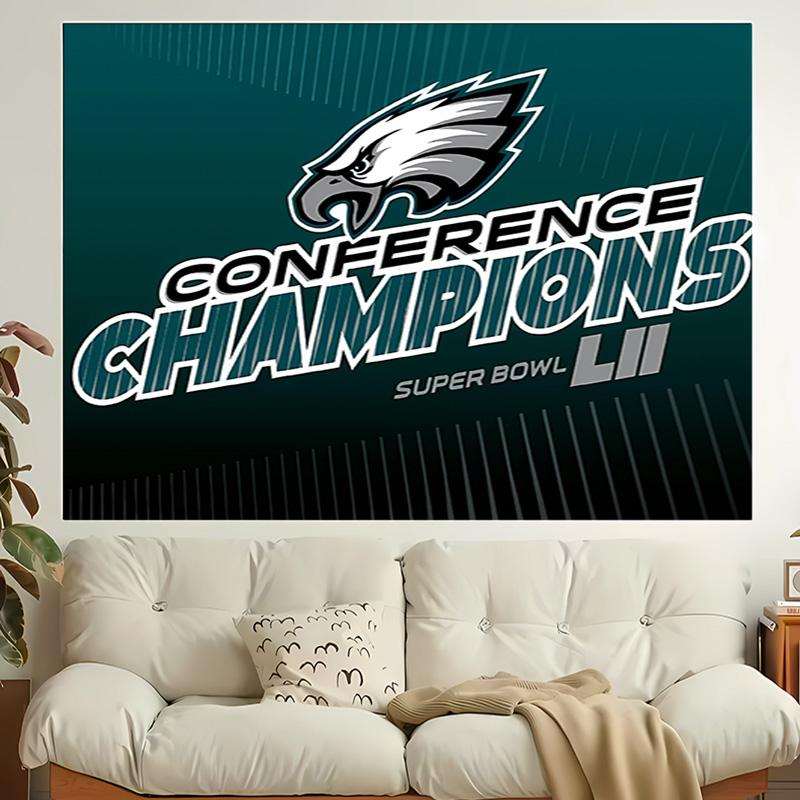 1pc Philadelphia Eagles LOGO Tapestry, Living Room, Bedroom, Office, Party Decor, Ideal Festive Gift