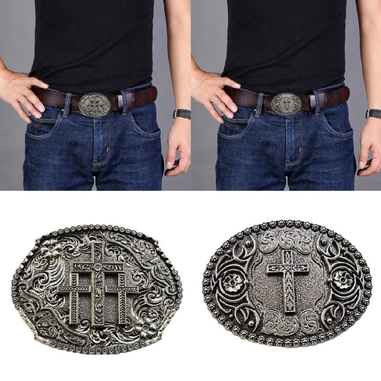 Rockstil Metallreliefbältesspänne Delikat Bältesspänne Vuxen DIY Bältesdelar