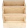 Storage Boxes - ARTEMIO - 3 Pieces - Raw Wood - Beige - Mixed