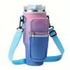 1PC Water Bottle Carrier Bag for Tumbler, Insulated Tote with Phone Pocket & Adjustable Strap, Cup Holder Strap for Stanley Cup