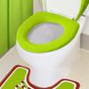 New Christmas Toilet Cover Christmas Decoration Set Grinch Seat Cushion Toilet Seat and Foot Pad Four-piece Set