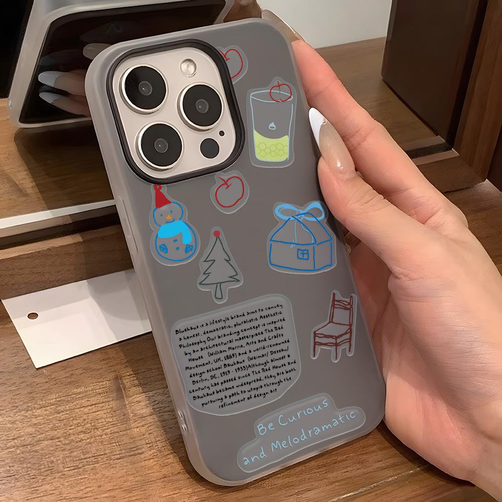 Malovaný kryt na telefon pro iPhone 15 11 13 14 pro 15 16 Pro Max 12 13 16 Pro Roztomilý Módní Vtipný Kryt na telefon se šňůrkou Nejnovější Doporučení Top prodeje