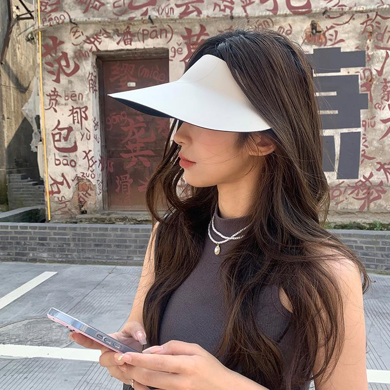 New Summer Air Top  No Sense Free Integrated Sun Protection Hat Ultra Light Brim  Sun Protection  UV Sun Protection Hat