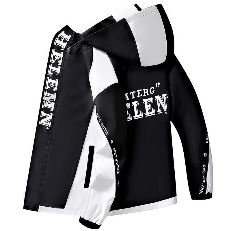 Móda Podzimní Pánské Mikiny s Kapucí Streetwear Ležérní Kabáty s Kapucí Mládežnické Zimní Větruodolné Volné Parky