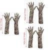 Trendy Animal Pattern Extended Cuffs Gloves With Soft PU Fashion Costume Accessory For Cold Weather Protection
