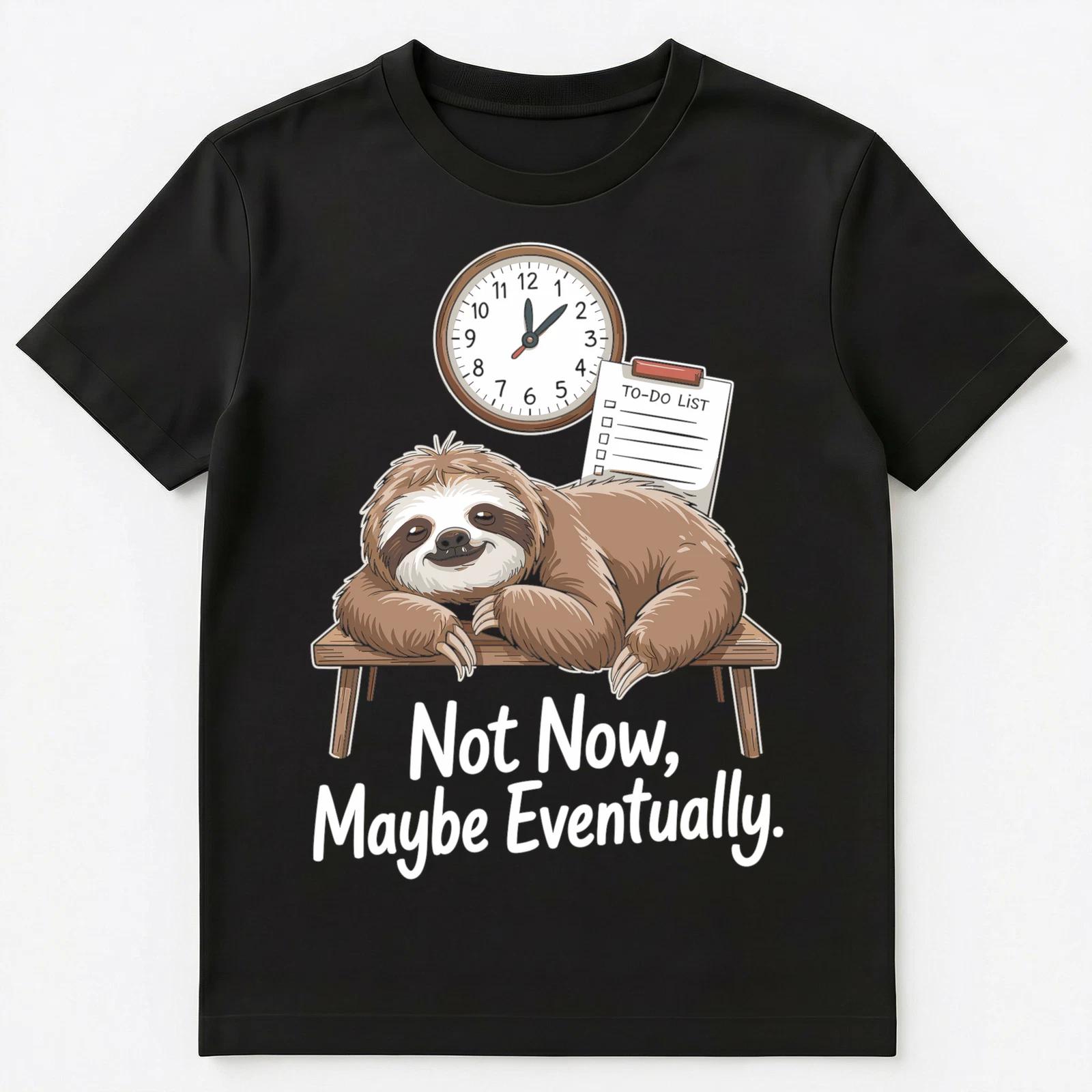 

Funny Lazy Procrastination Humor Delayed Action Lifestyle Unisex T-Shirt 3XL