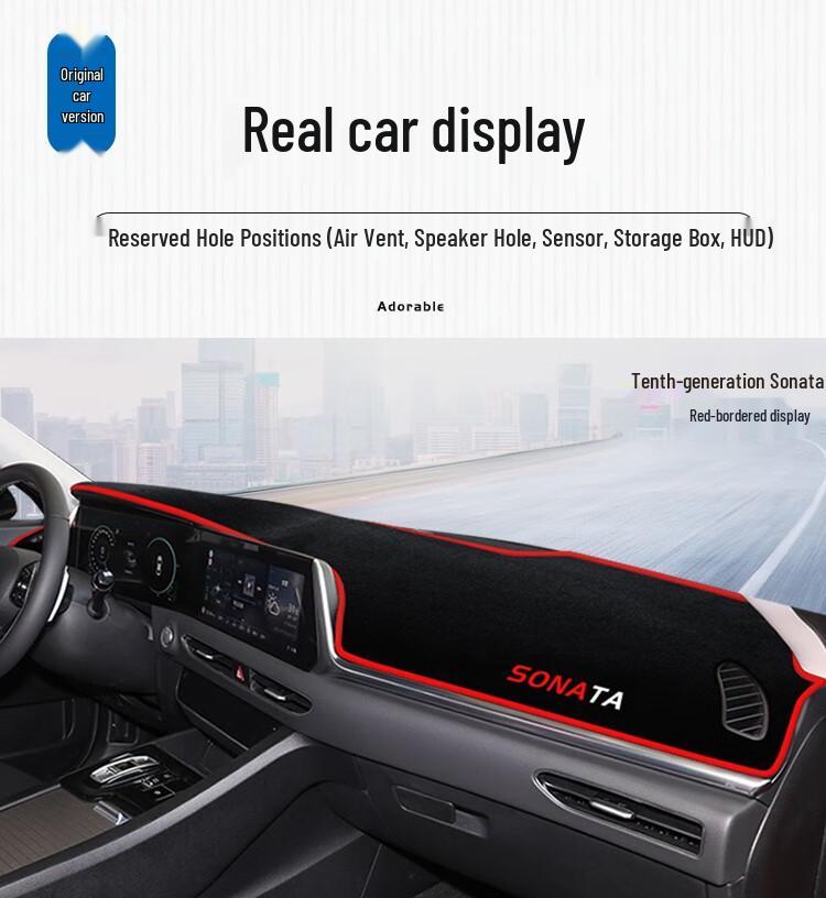 TapisPare-Soleil Anti-Reflets pour Tableau de Bord Hyundai Sonata & Yue Dong