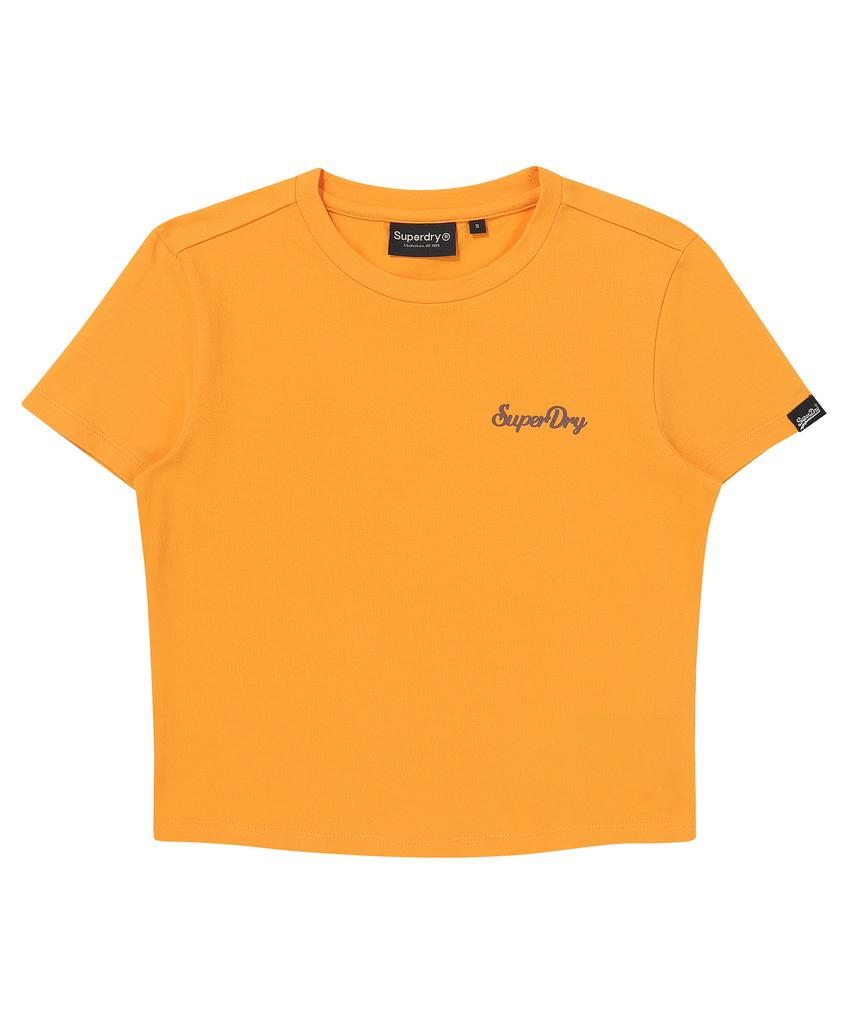 Syupeodeulai W Beach Car Crop T-Shirt Dark Yellow