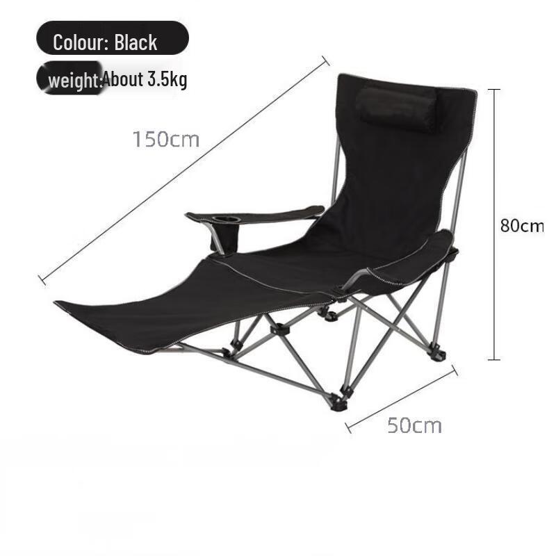 Portable Folding Outdoor Recliner with Footrest