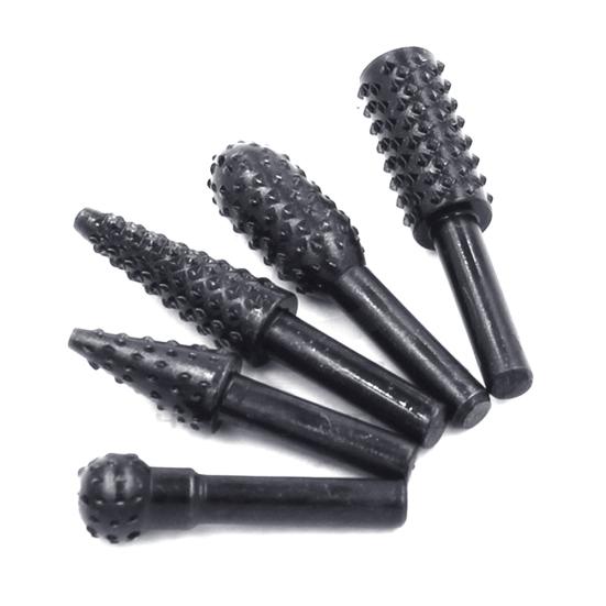 5Pcs 1/4inch Rotating Handle Files Rasp Burrs Wood Work Grinding Carpentry Tool