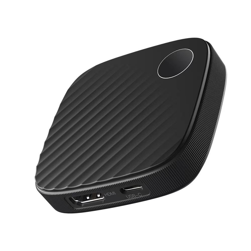 4K HDMI Drahtloser Sender für Bildschirmspiegelung: Laptop zu Projektor/TV/Telefon, 50m Reichweite