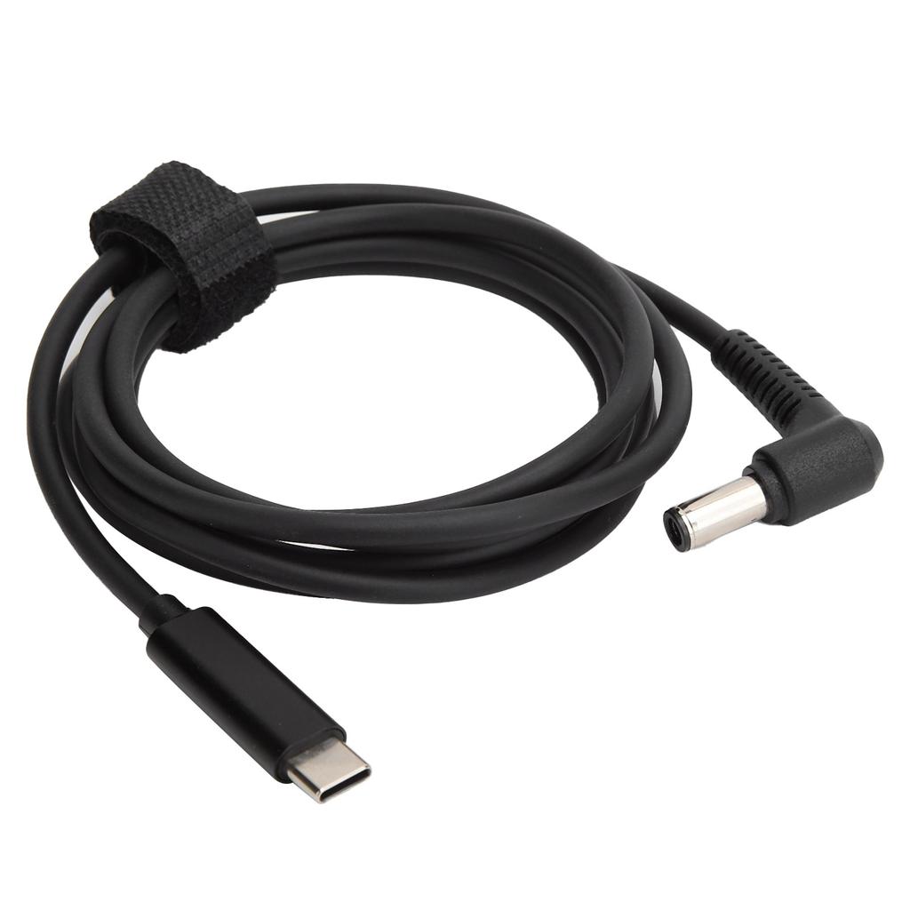 Type C PD Converter Male To Male 6.0x3.7mm Portable Fast Charging Cable 65W 1.5m5.0ft for Notebook