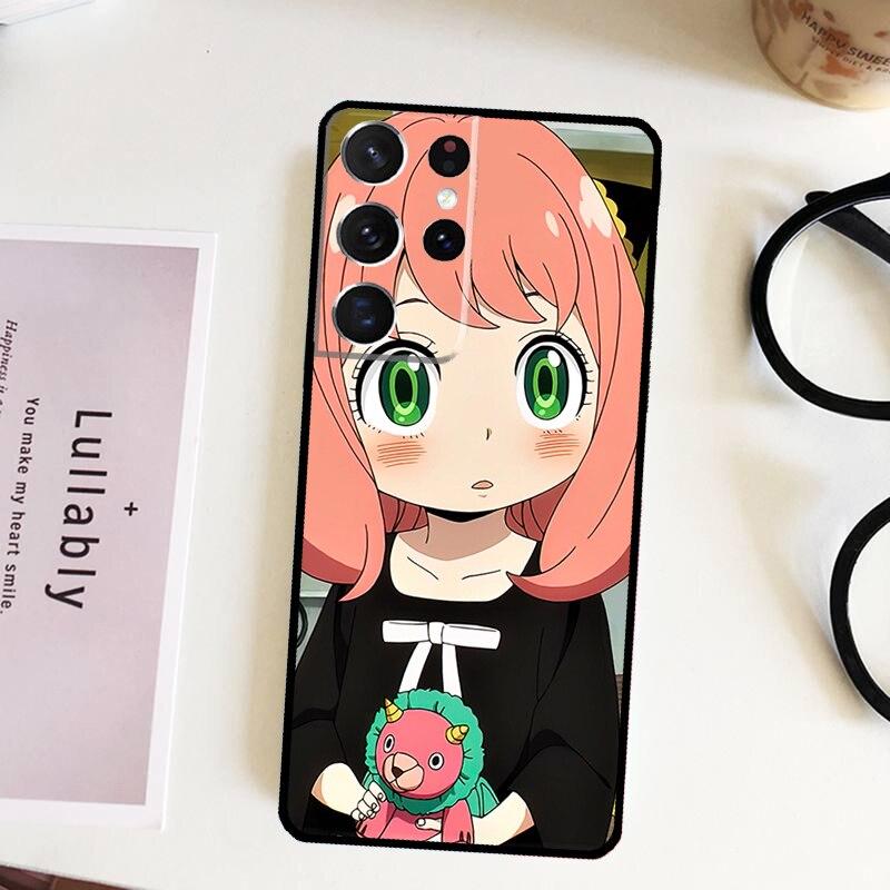 Puzdro Spy X Family pre Samsung Galaxy S22 Plus S21 Ultra S20 FE S8 S9 S10 Note 10 Note 20 Ultra Kryt
