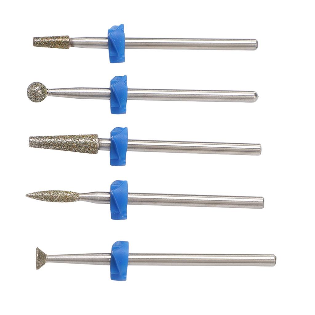 5PCS Nail Drill Bits Set Tungsten Steel Professional Nail Polishing Grinding Heads for Removing Acrylic Nails Gel