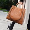 New High-end Water Bucket Bag for Commuting, Large Capacity Tote Bag, Fashionable Embossed Women's Handbag