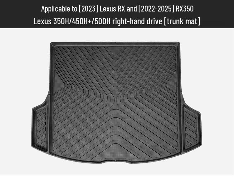 Custom TPE Floor Mats for 2023-2024 Lexus RX, Including Trunk Mat