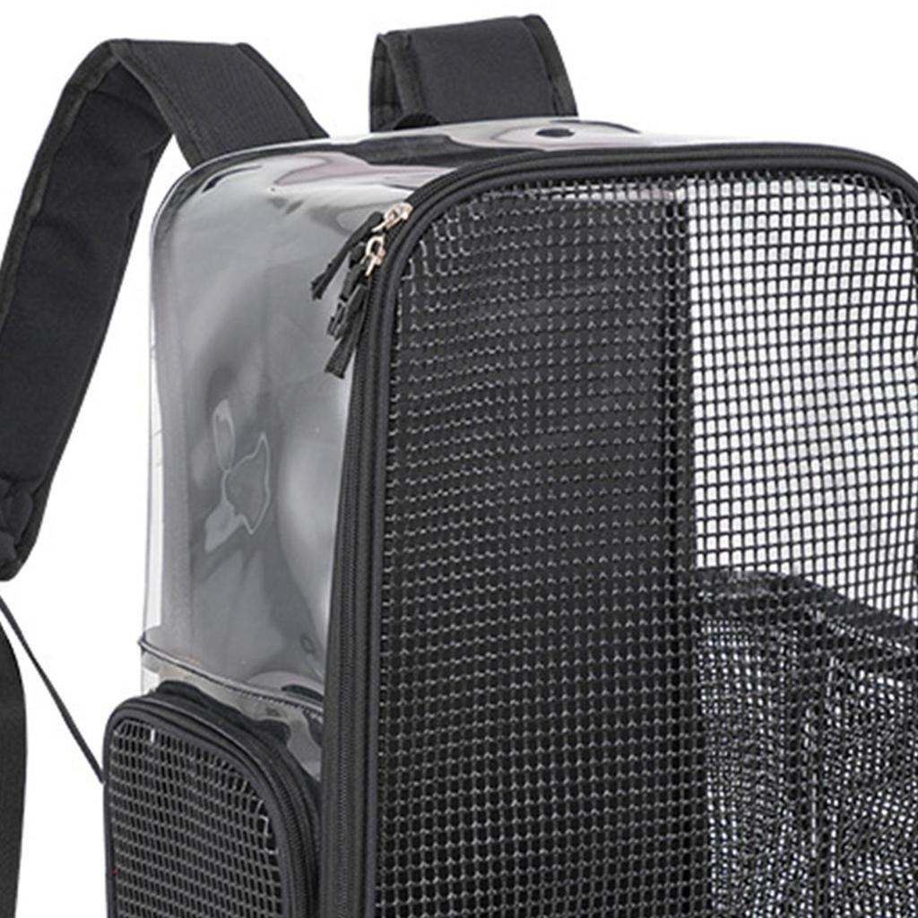 Cat Backpack Pet Carrying Bag Transparent Window Ventilated Breathable Folded Rucksack Cats